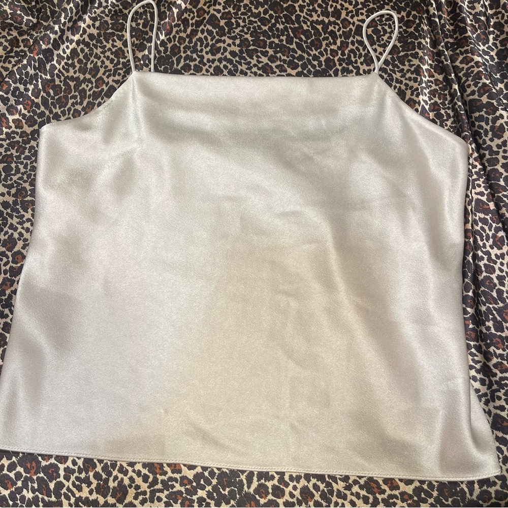 Alice + Olivia Satin Slip Tank Top